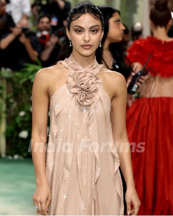 Camila Mendes grace Red carpet of Met Gala 2024 Photo