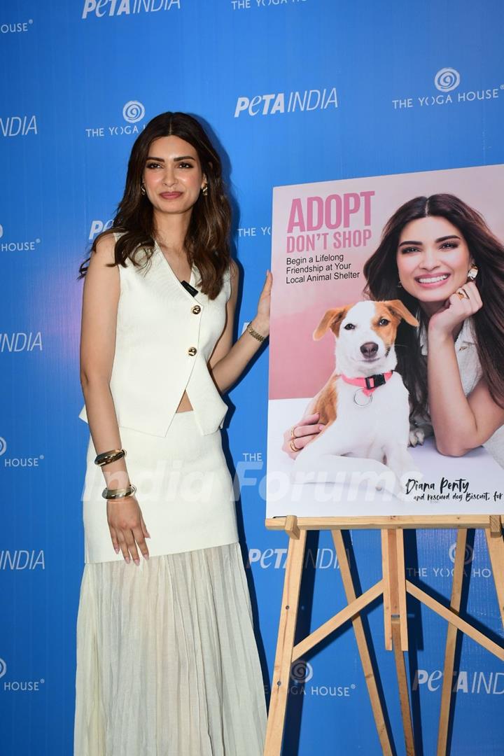Diana Penty attend at PETA India’s “Adopt – Don’t Shop” print campaign launch 