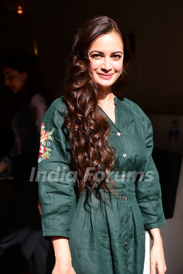 Dia Mirza snapped in the city