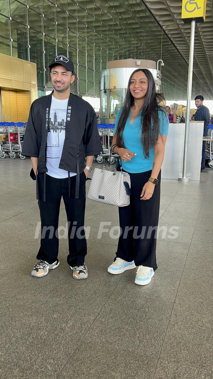 Piyush Bhagat snapped at the airport