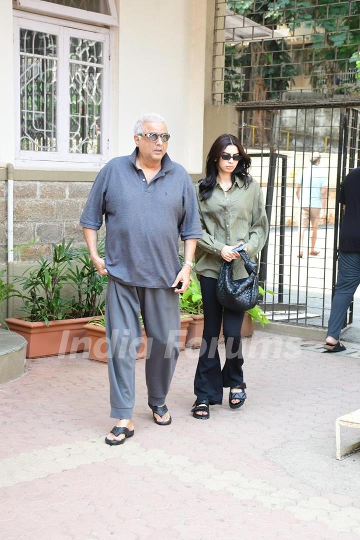 Boney Kapoor and Khushi Kapoor snapped after their Lok Sabha Election voting