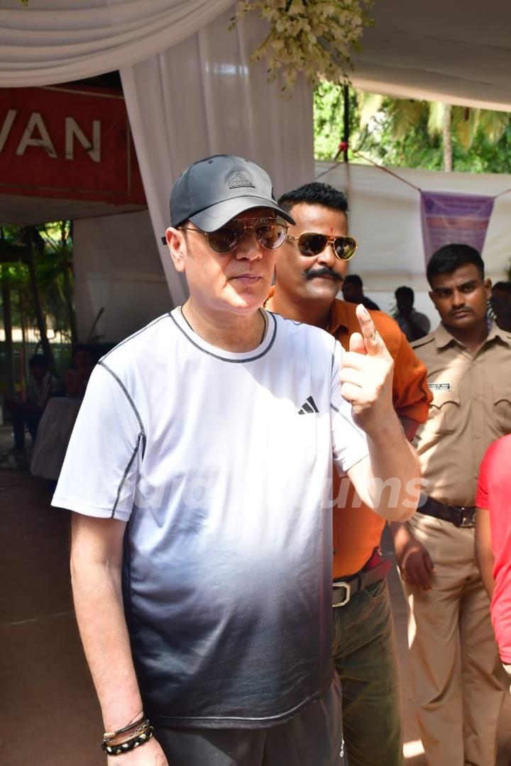 Aditya Pancholi snapped after their Lok Sabha Election voting