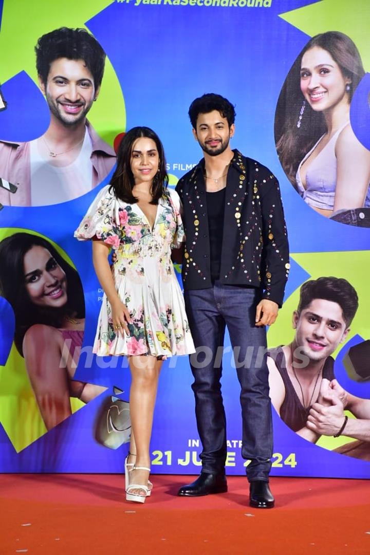 Rohit Saraf and Naila Grrewal snapped for the Title Track Launch of Ishq Vishq Rebound