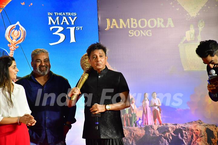 Sukhwinder Singh attend the song launch of Jamboora and Zara Muskura for upcoming film Chhota Bheem and the Curse of Damyaan