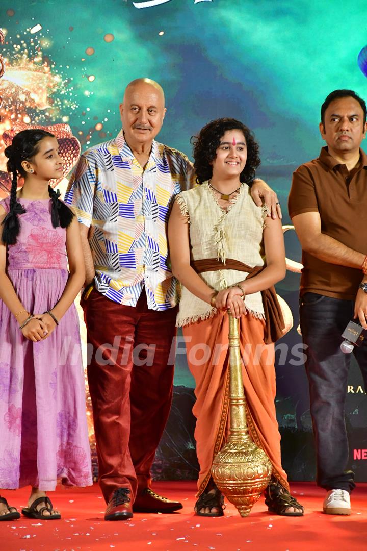 Anupam Kher attend the song launch of Jamboora and Zara Muskura for upcoming film Chhota Bheem and the Curse of Damyaan