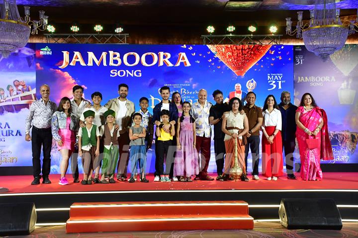 Anupam Kher attend the song launch of Jamboora and Zara Muskura for upcoming film Chhota Bheem and the Curse of Damyaan