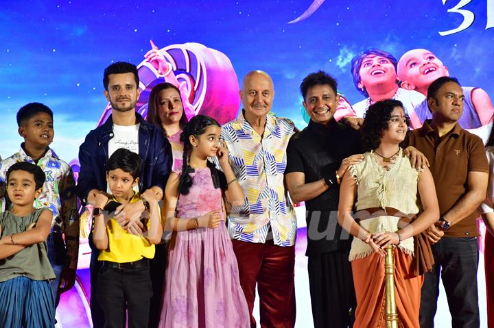 Anupam Kher attend the song launch of Jamboora and Zara Muskura for upcoming film Chhota Bheem and the Curse of Damyaan