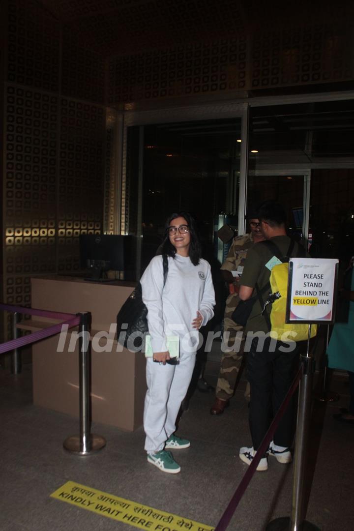 Rashmika Mandanna snapped at the airport