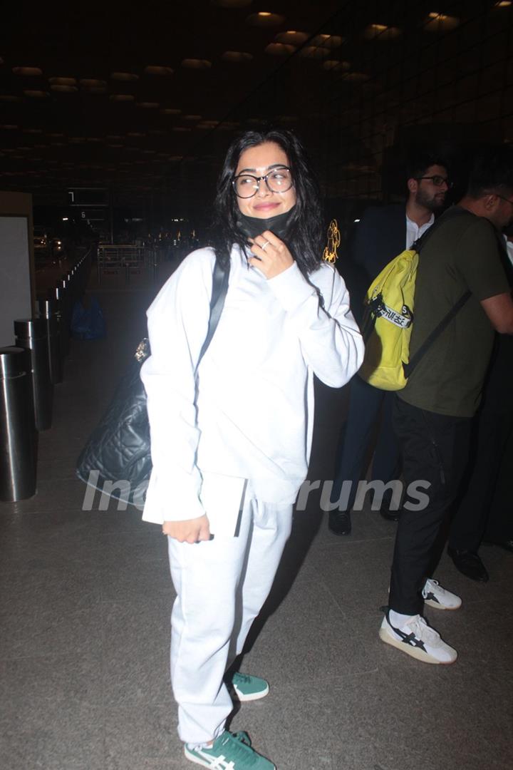 Rashmika Mandanna snapped at the airport