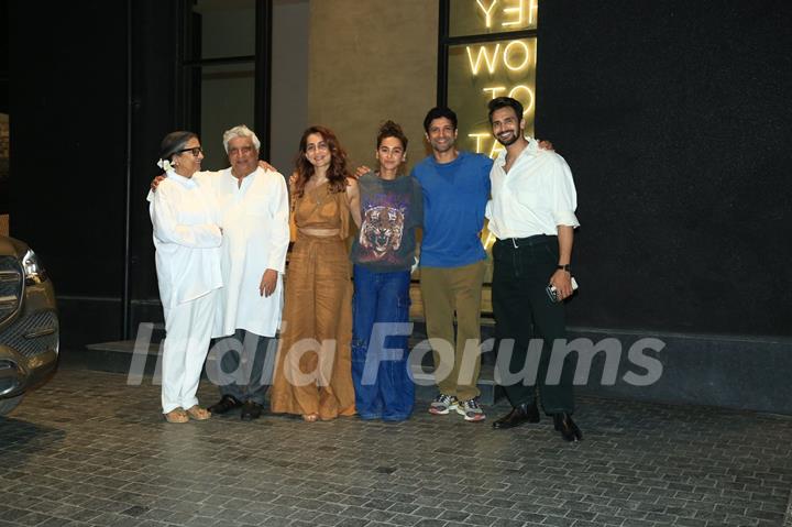 Farhan Akhtar, Anusha Dandekar and Shibani Dandekar Akhtar snapped at Excel Entertainment In Khar