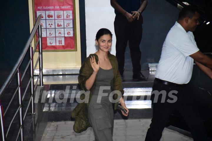 Alia Bhatt spotted at the Kalina airport