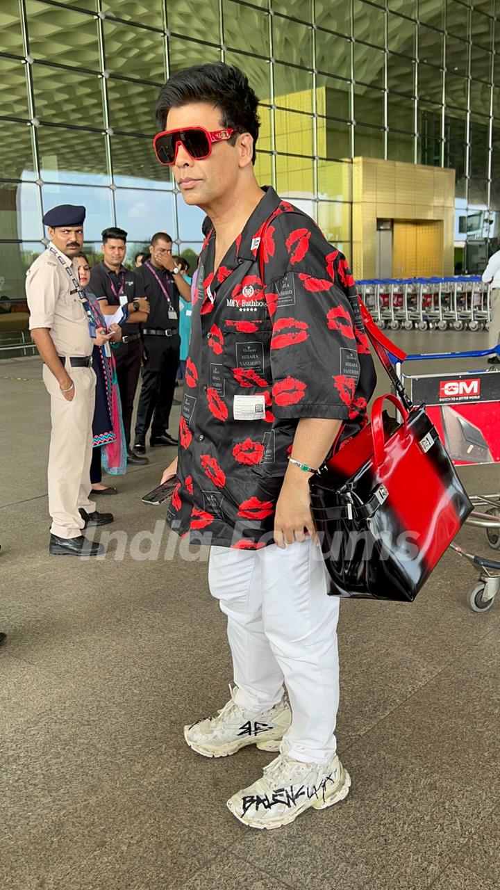 Karan Johar snapped on the airport