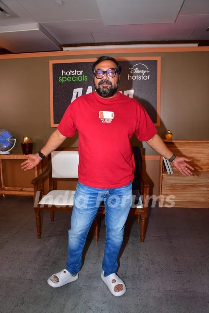 Anurag Kashyap snapped for the promotion of series Bad Cop