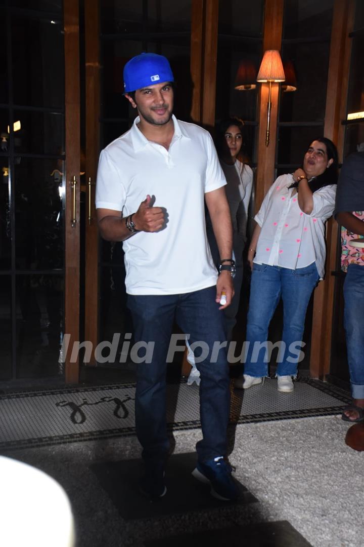 Dulquer Salmaan snapped in Bandra