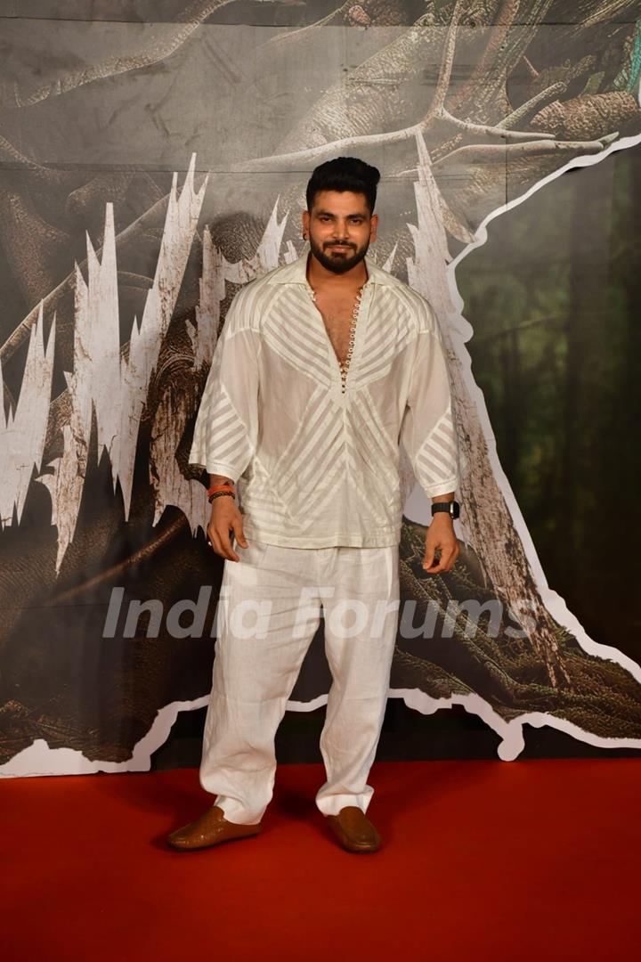 Shiv Thakare attend the screening of Munjya