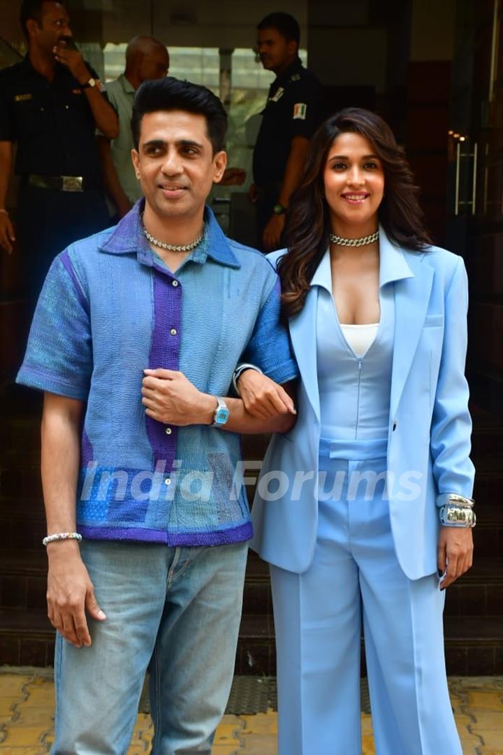 Gulshan Devaiah and Harleen Sethi snapped at Oberoi Chambers for the promotion of Bad Cop