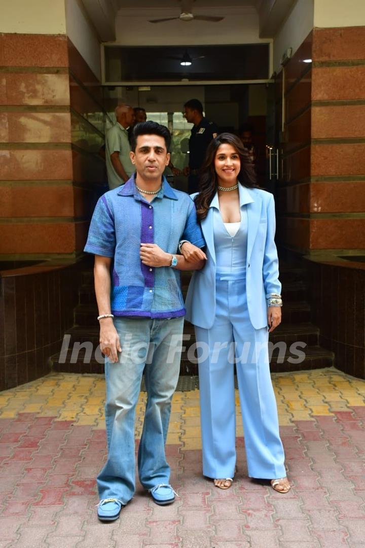 Gulshan Devaiah and Harleen Sethi snapped at Oberoi Chambers for the promotion of Bad Cop