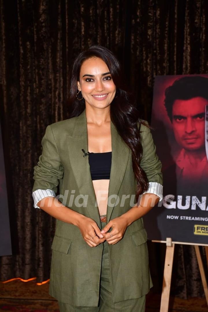 Surbhi Jyoti snapped promoting Gunaah Serie