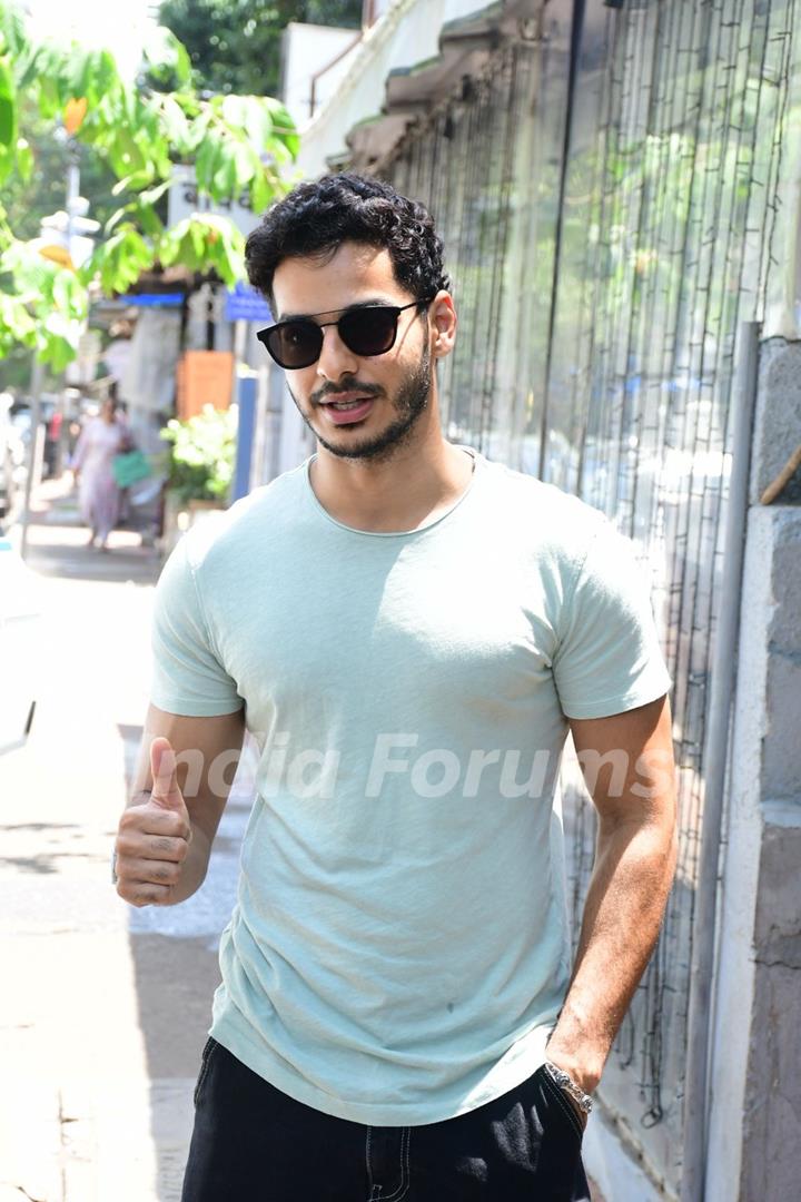 Ishaan Khatter snapped in the city