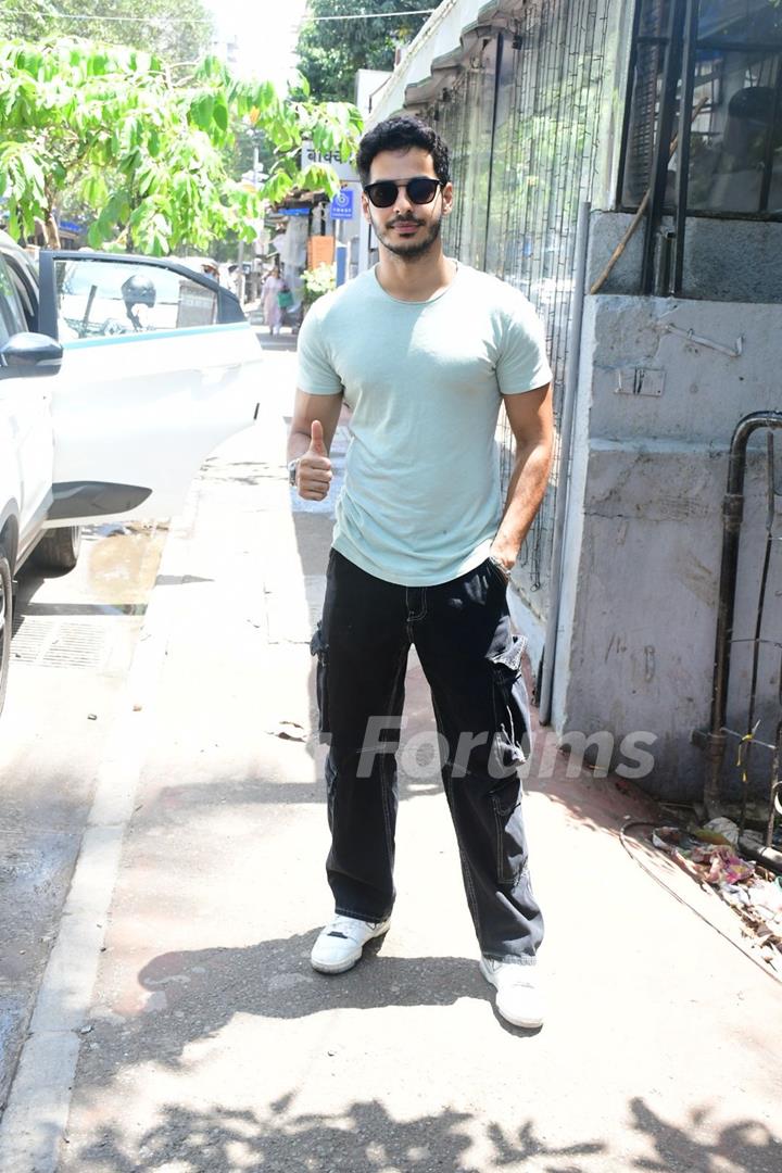 Ishaan Khatter snapped in the city