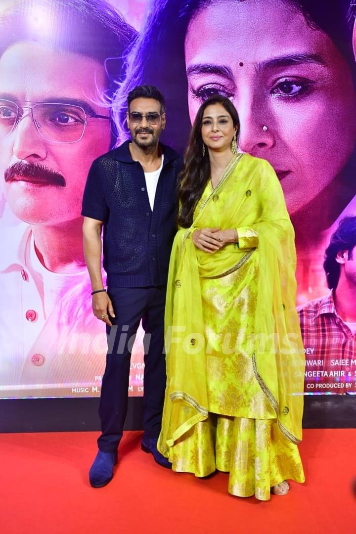 Ajay Devgn and Tabu attend Auron Mein Kahan Dum Tha trailer launch