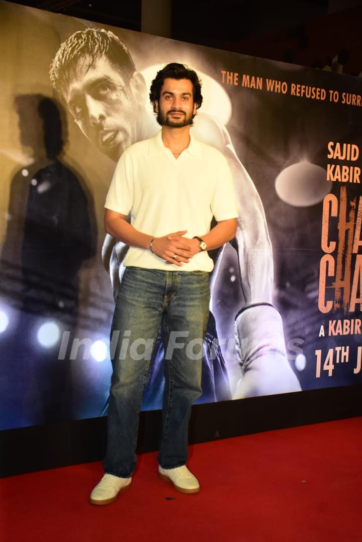 Sunny Kaushal grace the screening of Chandu Champion