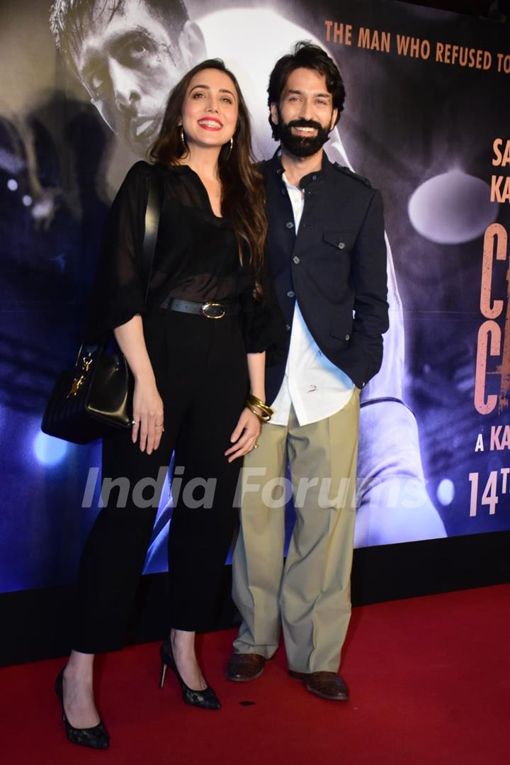 Nakuul Mehta and Jankee grace the screening of Chandu Champion