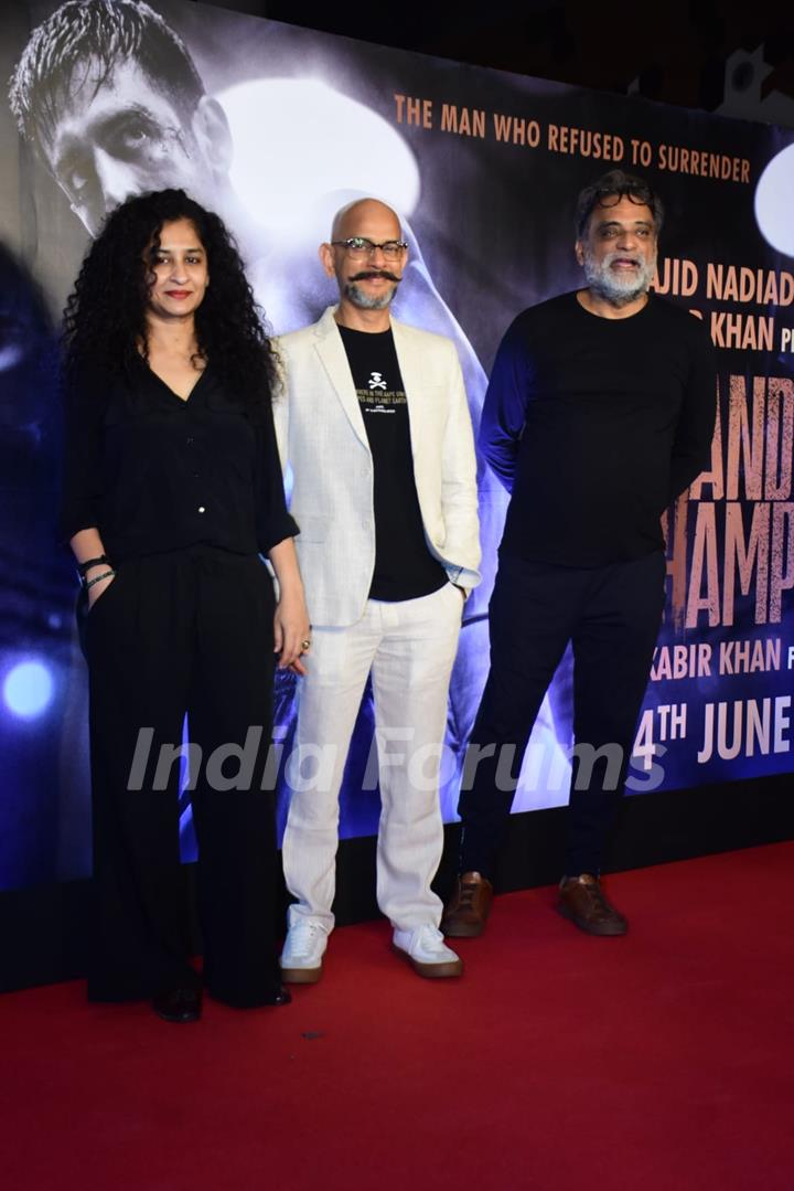 R. Balki grace the screening of Chandu Champion