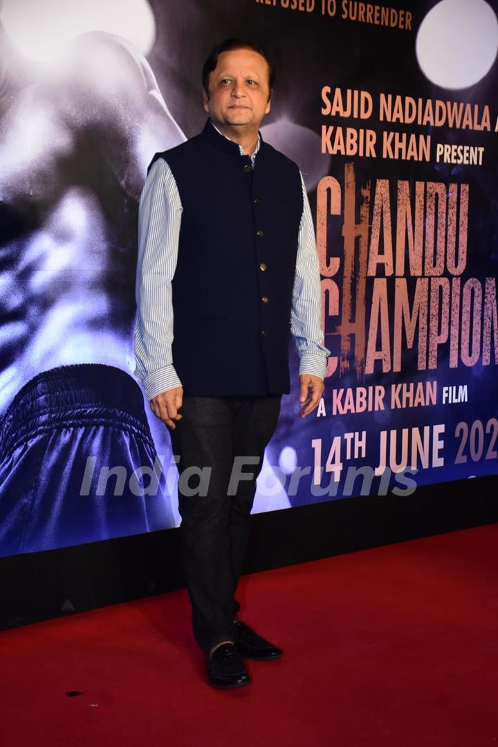 Asif Bhamla grace the screening of Chandu Champion