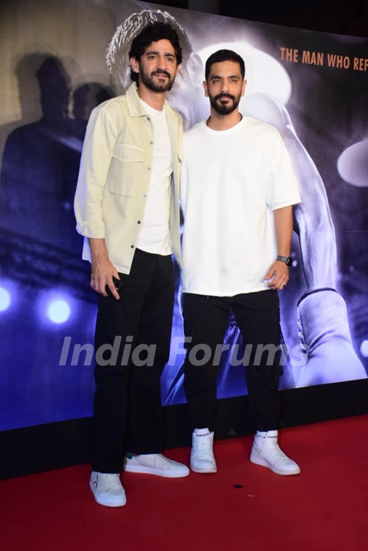 Angad Bedi and Gaurav Kapoor grace the screening of Chandu Champion