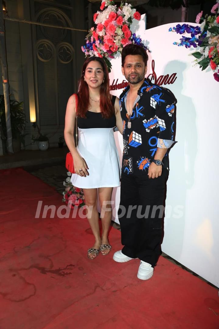 Rahul Vaidya and Disha Parmar attend Sana Makbul’s Birthday Bash