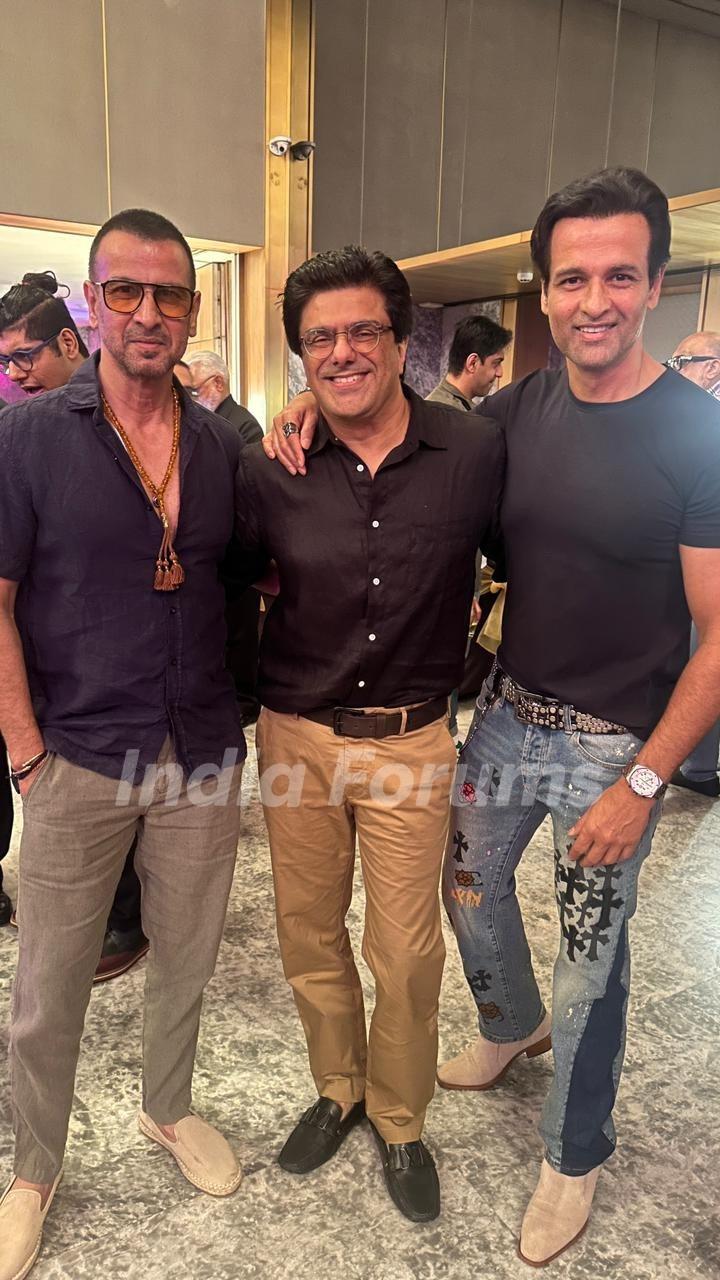 Rohit Roy, Ronit Roy and Samir Soni snapped at Sanjay Gupta celebration for his wife for Mrs. World International 2024