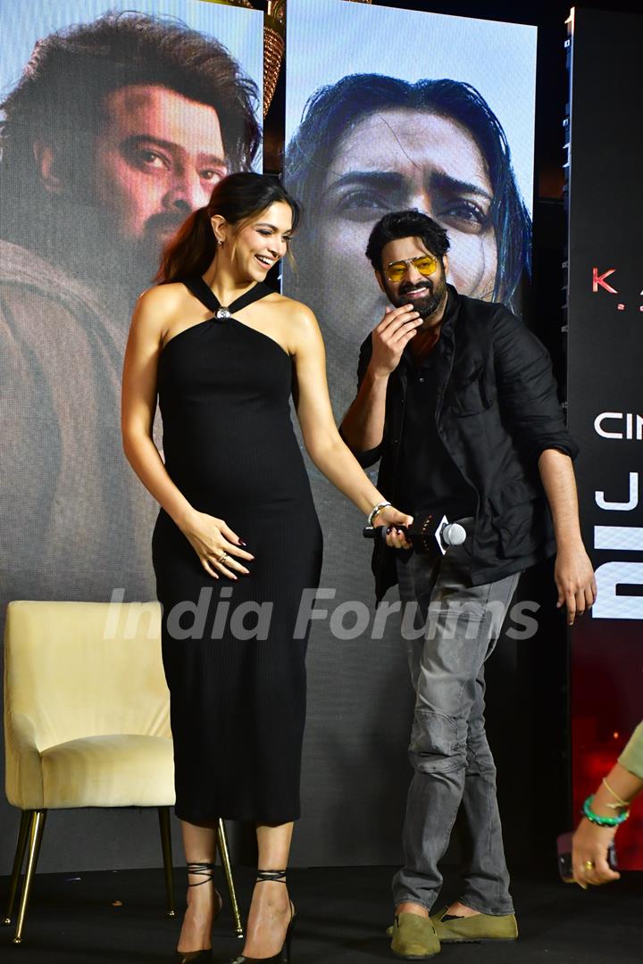 Deepika Padukone and Prabhas snapped at the Kalki 2898 AD Event 