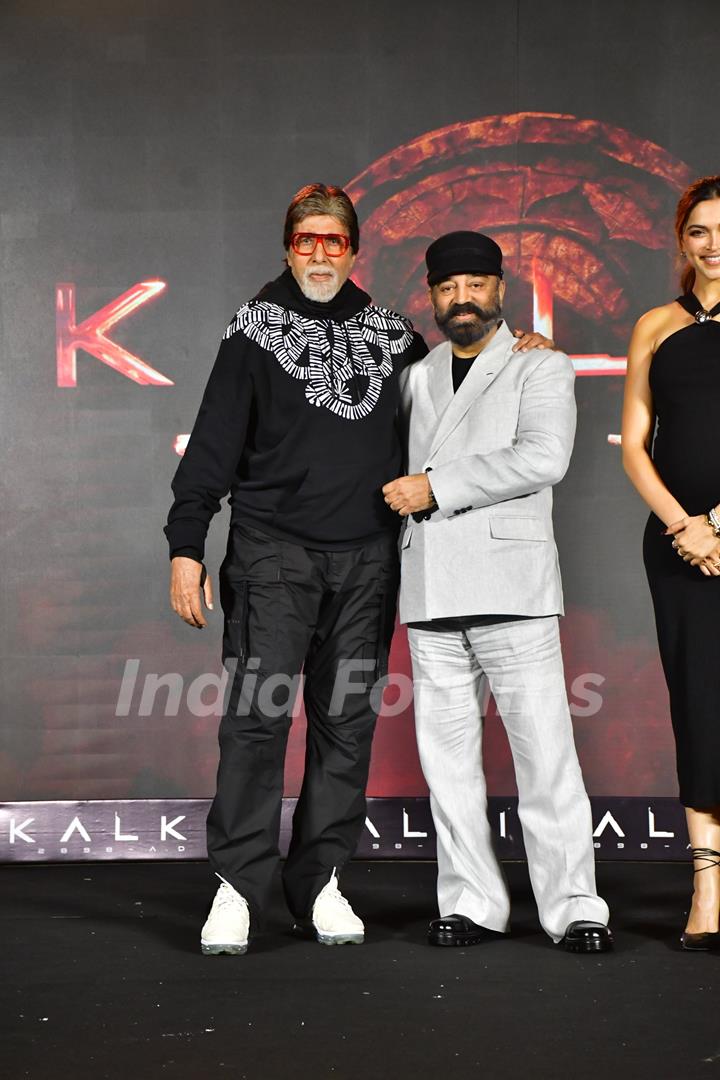 Amitabh Bachchan and Kamal Haasan snapped at the Kalki 2898 AD Event 