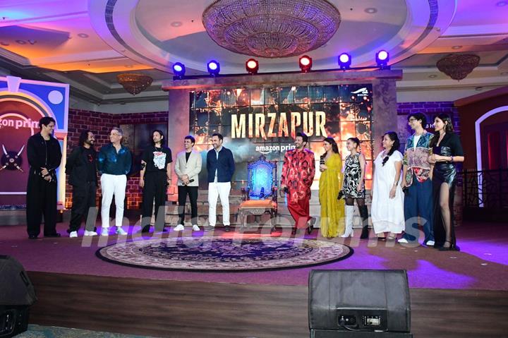 Sheeba Chadha, Rasika Dugal, Pankaj Tripathi, Ali Fazal, Vijay Varma, Harshita Gaur, Shweta Tripathi and Priyanshu Painyuli grace the trailer launch of Mirzapur Season 3