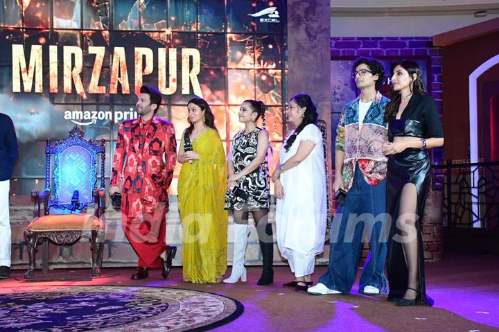 Sheeba Chadha, Rasika Dugal, Harshita Gaur, Shweta Tripathi and Priyanshu Painyuli grace the trailer launch of Mirzapur Season 3