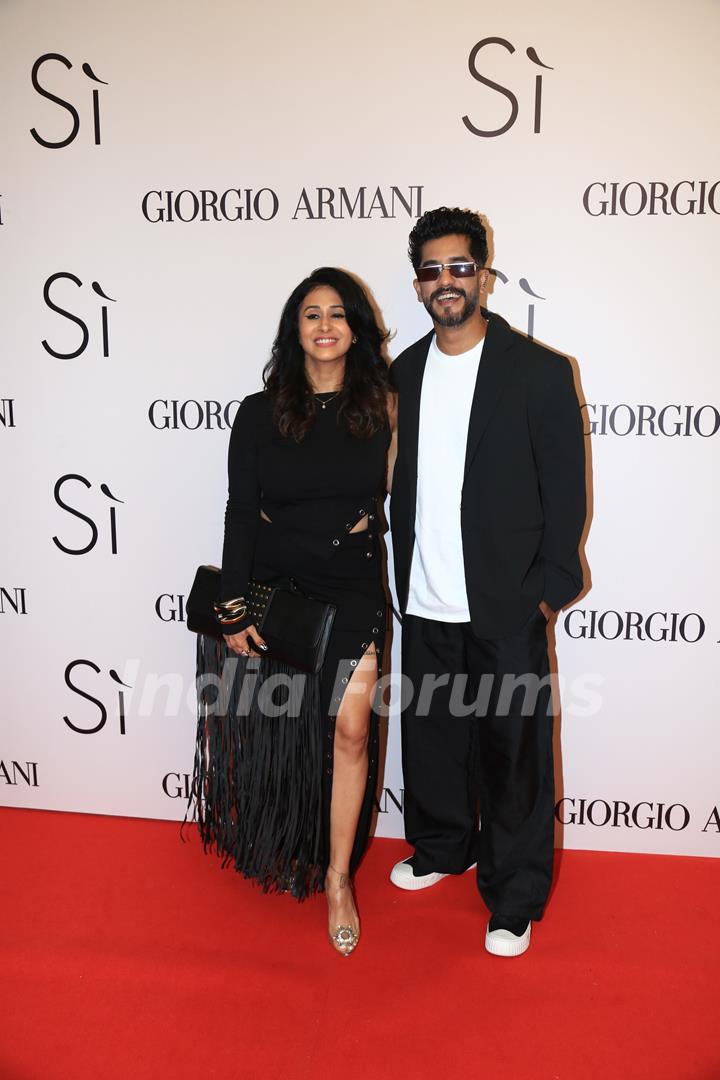 Suyyash Rai & Kishwer Merchant attend Giorgio Armani Event