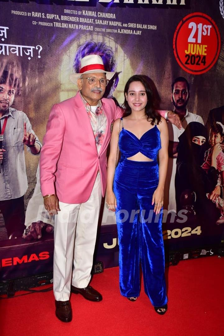 Annu Kapoor grace the screening of Hamare Baarah 