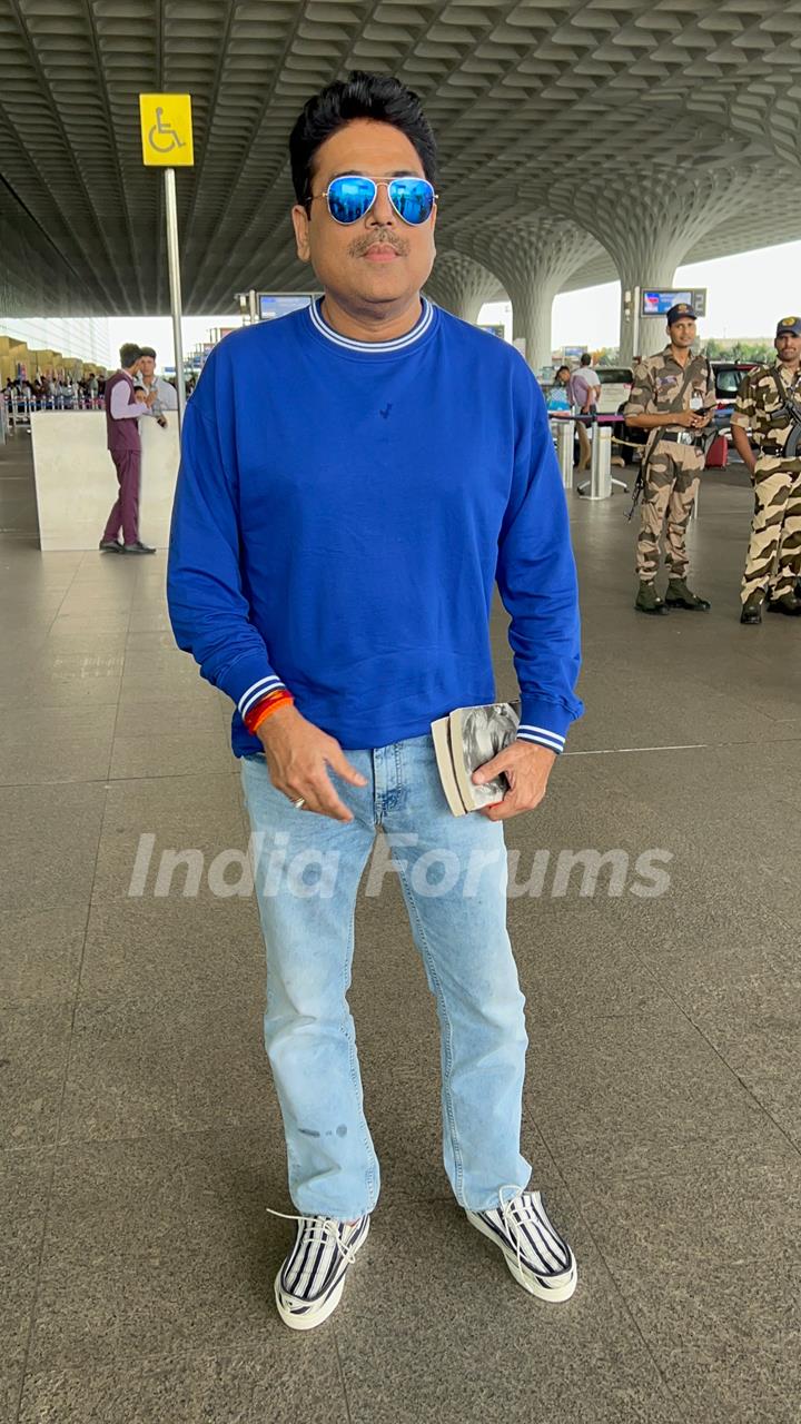 Shailesh Lodha  snapped at the airport