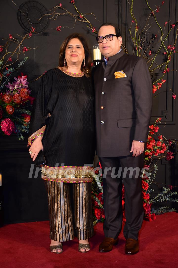 Ramesh Taurani attend the Sonakshi Sinha and Zaheer Iqbal's wedding reception