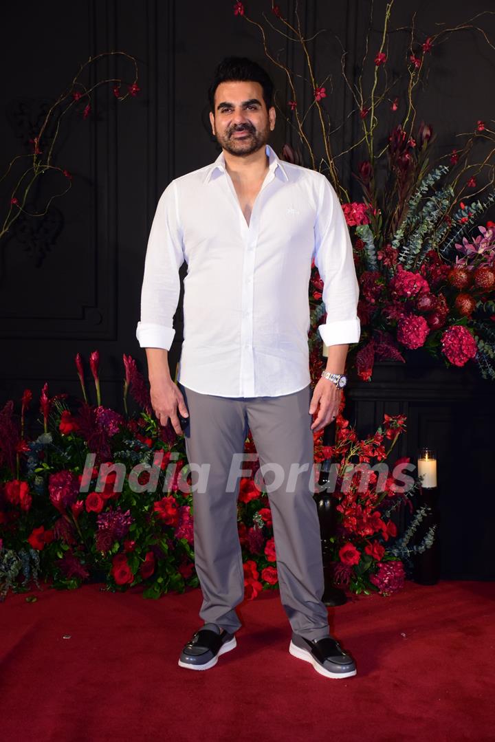 Arbaaz Khan attend the Sonakshi Sinha and Zaheer Iqbal's wedding reception