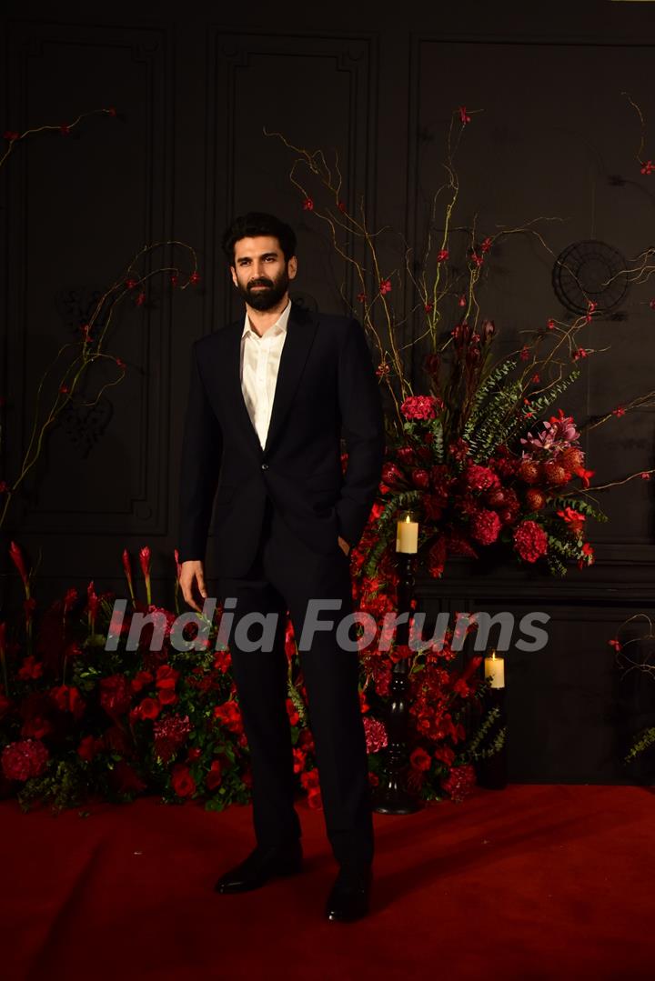 Aditya Roy Kapur attend the Sonakshi Sinha and Zaheer Iqbal's wedding reception