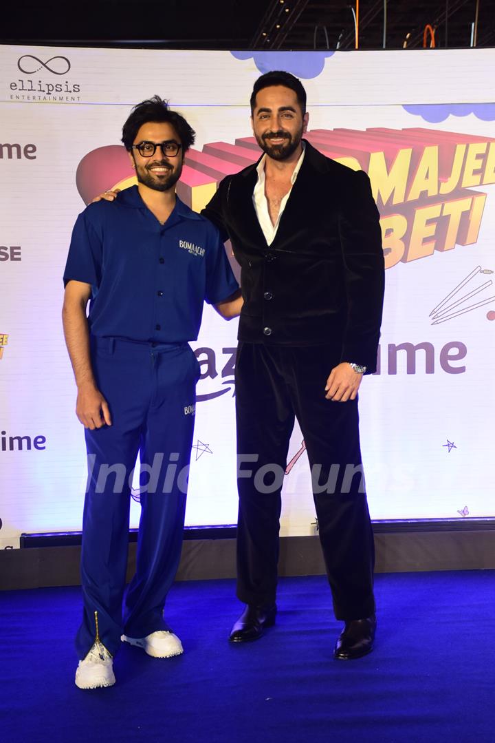 Ayushmann Khurrana and Jitendra Kumar attend the premiere of Sharma Ji Ki Beti