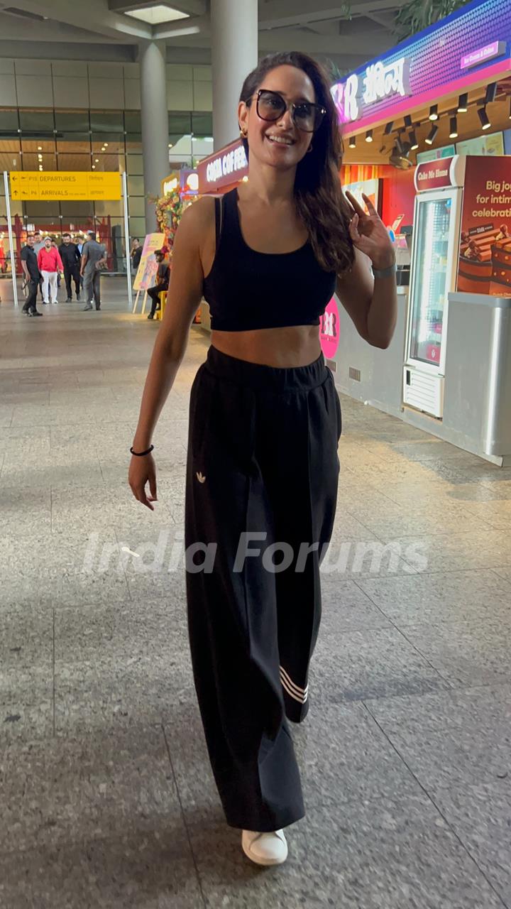 Pragya Jaiswal snapped at the airport