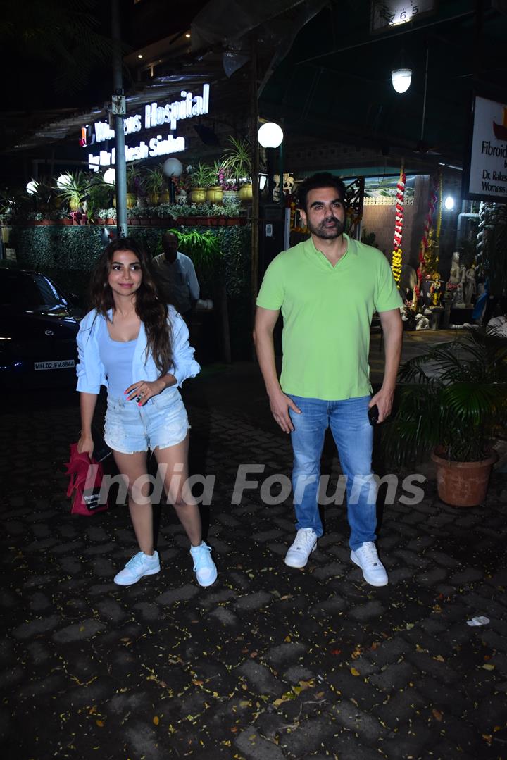 Arbaaz Khan and Sshura Khan snapped in the city