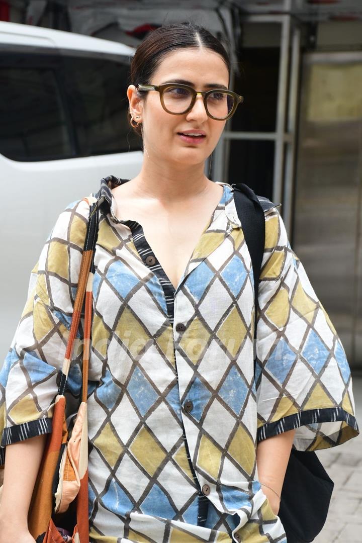 Fatima Sana Shaikh snapped outside gym in Santacruz