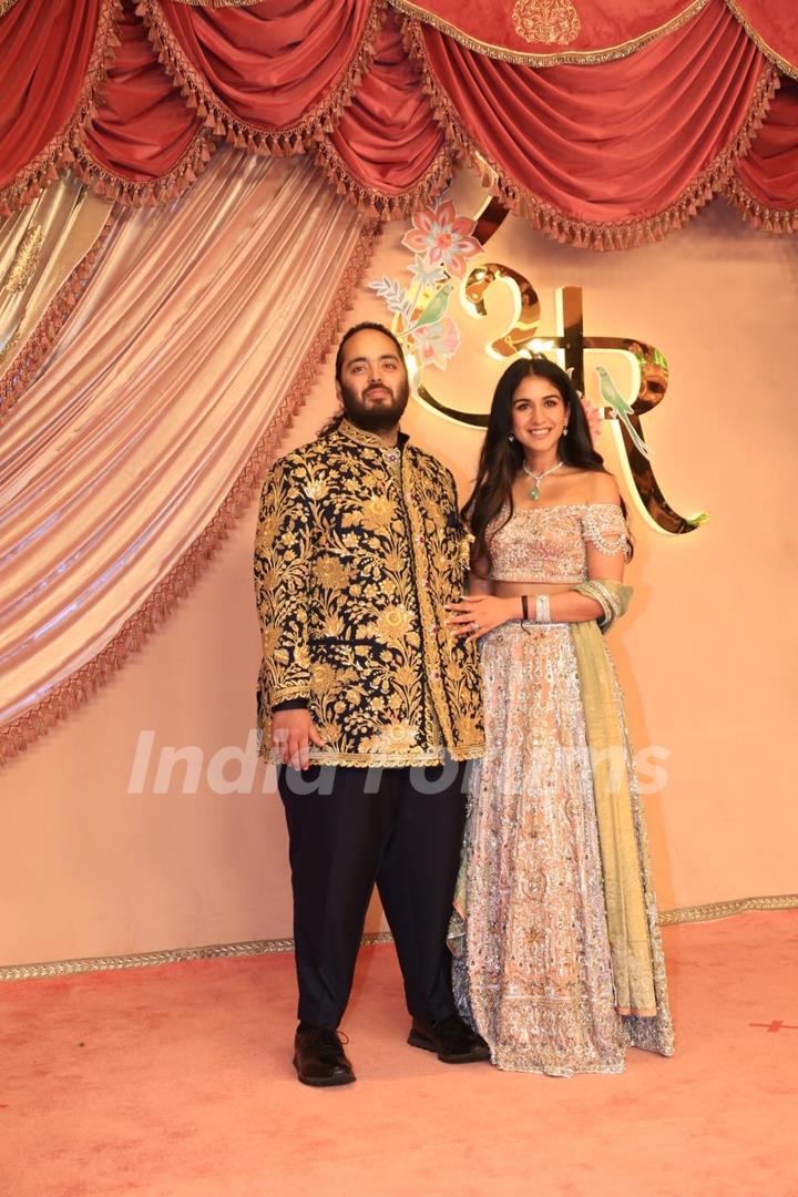 Anant Ambani and Radhika Merchant attend Radhika Merchant and Anant Ambani Sangeet Ceremony