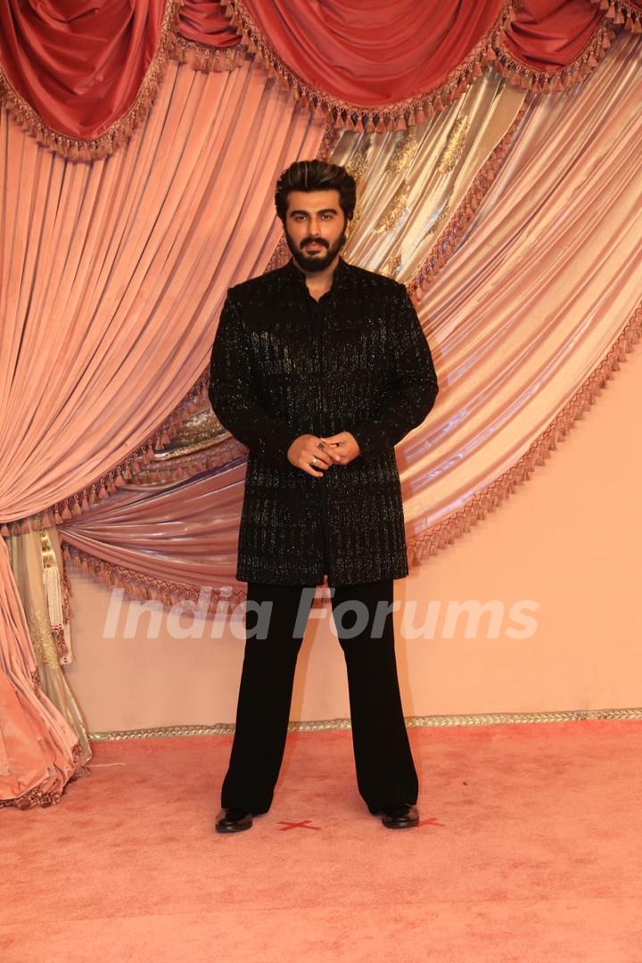 Arjun Kapoor attend Radhika Merchant and Anant Ambani Sangeet Ceremony