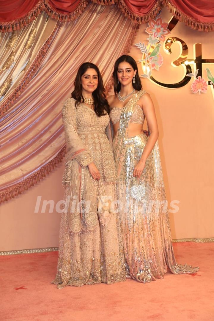 Ananya Panday and Bhavana Pandey attend Radhika Merchant and Anant Ambani Sangeet Ceremony