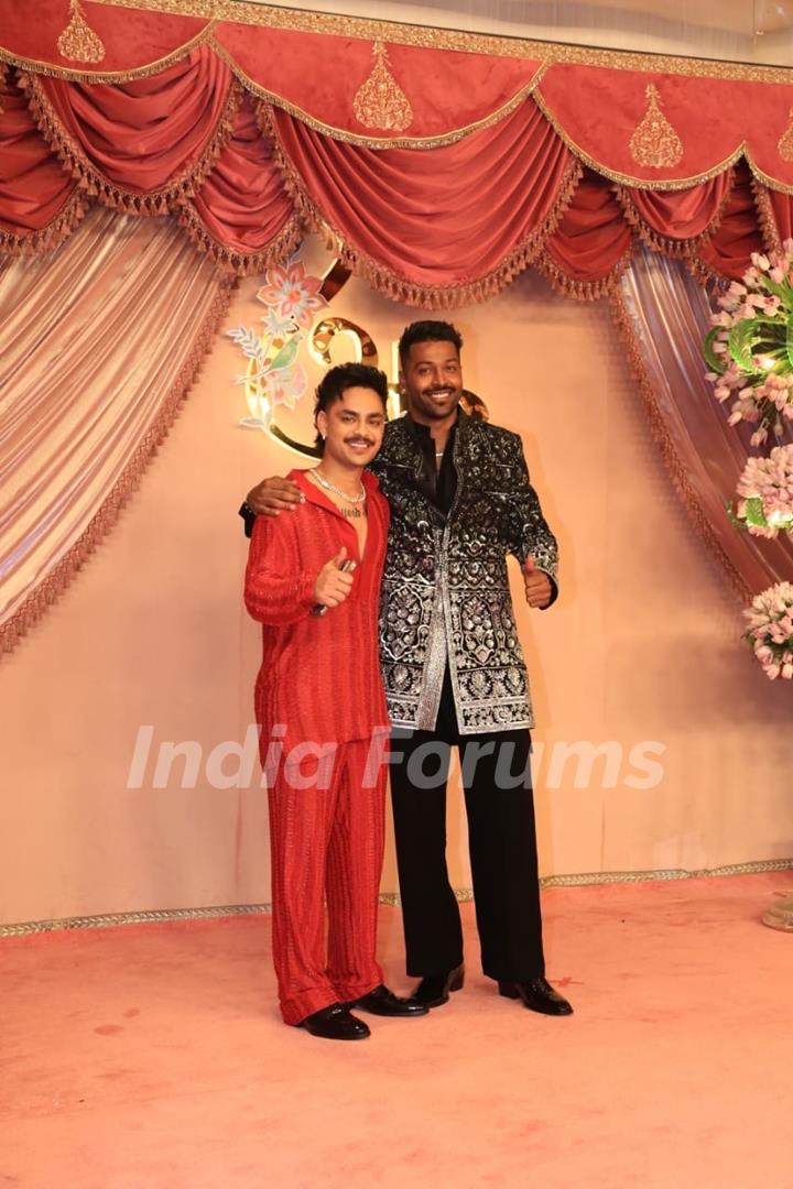 Hardik Pandya attend Radhika Merchant and Anant Ambani Sangeet Ceremony